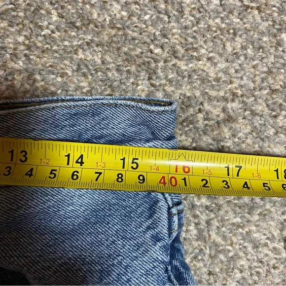 Agolde Fran Low Slung Straight Jeans Women’s 28 Intervention Button Fly Relaxed - Picture 6 of 12